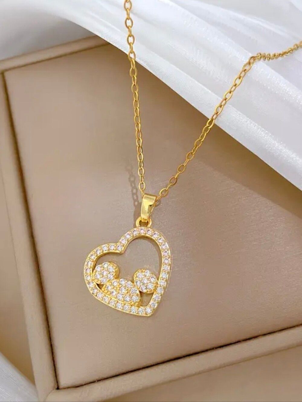 Mickey Mouse Gold Diamond Necklace